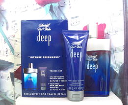 Davidoff Cool Water Deep Gift Set. 3.4 oz. EDT Spray + 2.5 OZ. Shower Gel - £157.26 GBP
