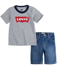 Levis Baby Boys Denim Short Set, Size 24Months - £15.03 GBP