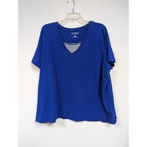 Catherines Shirt Size 2XWP (22/24WP) Blue Plus Petite T-Shirt - £11.76 GBP