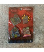Funko Netflix Stranger Things 3 Enamel Pin Set of 4 Pins Eleven Will the... - £17.26 GBP