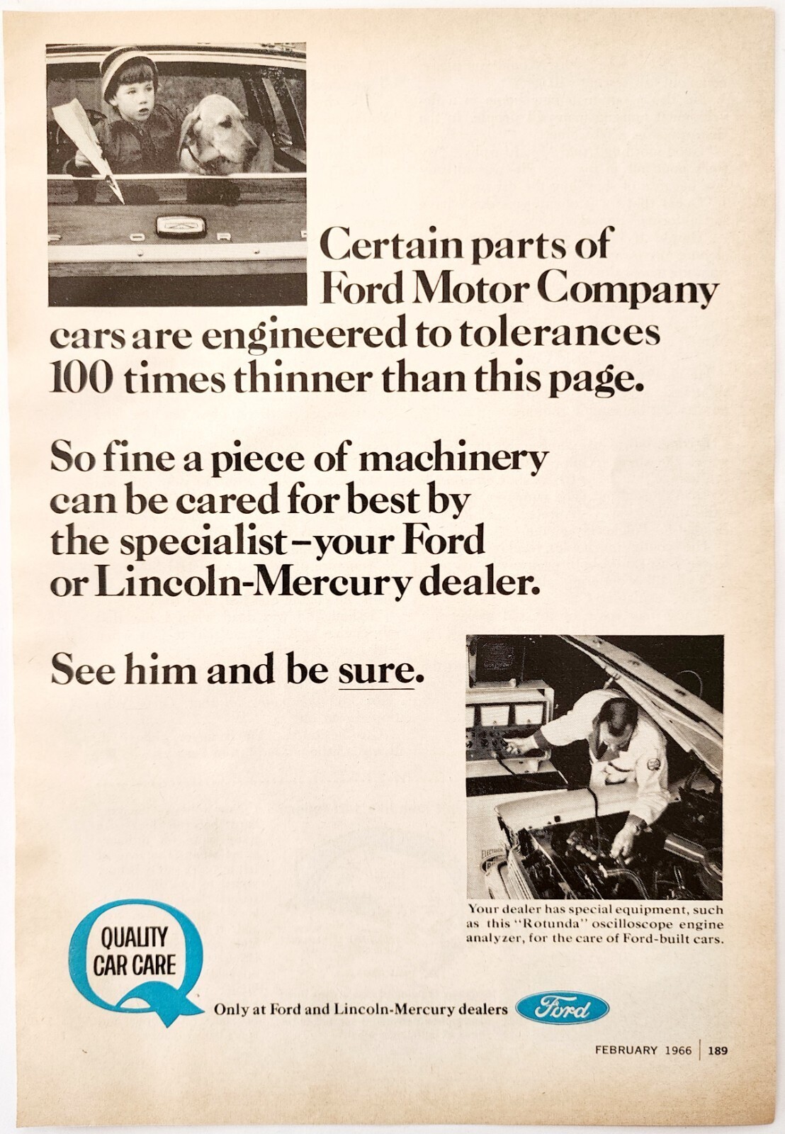 1966 Ford Motor Engineering Advertisement Automobilia Engines Vintage DWF27 Item image 2