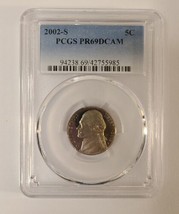 2002 S Proof Jefferson Nickel certified PR 69 DCAM by PCGS!  - $14.01