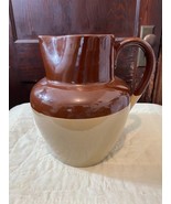 Bourne Denby Stoneware 2 Tone Brown Pitcher Made in England Vintage - £26.47 GBP