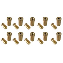 Safety Pool Cover Brass Anchors For Concrete Deck, (10 Pack), Pop Up Poo... - £34.32 GBP