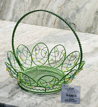 Hobby Lobby Beaded Easter Basket, Green 8x8 Inches - £31.55 GBP