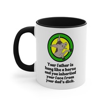 Funny joke mug, dick joke mug, dad joke mug, your father is hung like a ... - £17.10 GBP