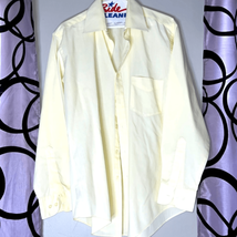 Ketch single needle,tailoring size 15.5 yellow long sleeve button down - $8.82