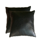 16&quot; Faux Leather Couch Pillow Sofa Throw Pillow Cushion Covers Complete ... - €37,18 EUR