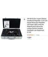 2.5x 1.5x Dental Binocular Loupes Glasses Surgical LED Head Light 2 Batt... - $49.00