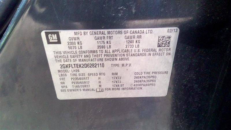 Rear Wiper Motor Fits 10-17 EQUINOX 104521237 Item image 2