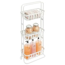 mDesign 3-Tier Vertical Bathroom Floor Stand, Metal Display Storage Orga... - $65.99