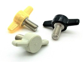 1/4&quot;- 28 X 1/2&quot;  Fine Thread Thumb Screws Tee Head  Various Colors &amp; Pack Sizes - £8.52 GBP