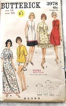 14/34 UNCUT 1960s Vintage Sewing Pattern Butterick 3978 Beachdress &amp; Cov... - $9.99