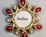 Neiman Marcus Jay Strongwater Picture Frame Mini Clip Easel Rhinestones Red - £14.99 GBP