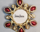 Neiman Marcus Jay Strongwater Picture Frame Mini Clip Easel Rhinestones Red - £14.94 GBP