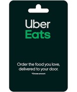 UBER EAT GIFT CARD 150 100 50 MEAL PIZZA SNACK LUNCH ROLL CAR DELIVERY T... - $59.99+