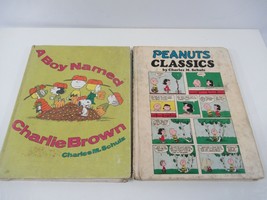 Boy Named Charlie Brown Peanuts Classics Books Charles Schulz Vtg 1969 1970 BCE - £15.45 GBP