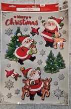Vintage Christmas House 19 ct Glitter Clings Gingerbread - $18.41 MXN