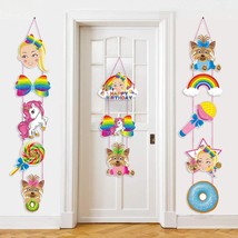 Jojo Party Decorations, Jojo Cutouts Door Sign Banner Porch Sign Hanging Flags F - £22.37 GBP