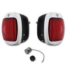 40-53 Chevy GMC Truck LED Sequential Tail Light Lens Black Assembly &amp; Flashe Pr - £121.93 GBP