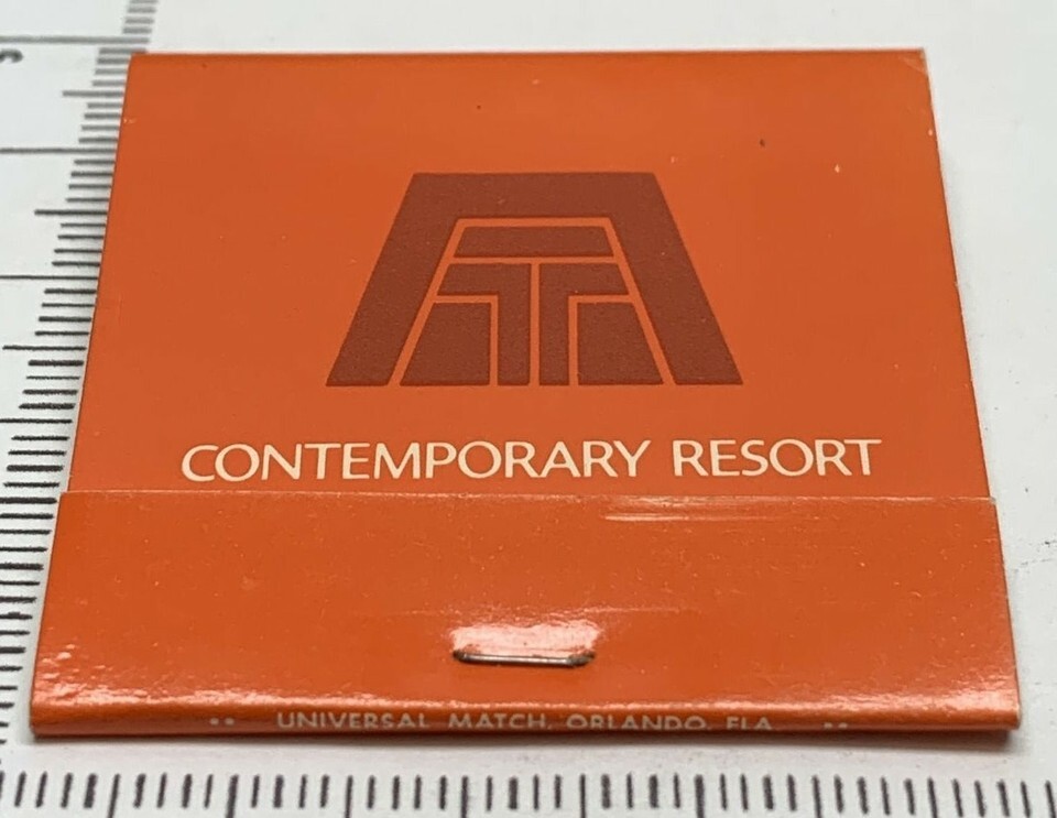 Vintage Matchbook Covers Contemporary Resort Walt Disney World Unstruck gmg - $11.88 Vintage Matchbook Covers Contemporary Resort Walt Disney World Unstruck gmg - $11.88