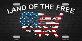 Land Of The Free Novelty Metal License Plate LP-8095 - $14.95