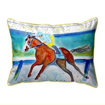 Betsy Drake Front Runner Large Indoor Outdoor Pillow 16x20 - £37.59 GBP