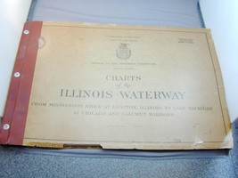 1948 Department Army Corp Of Engineers Charts Of The Illinois Waterway - £31.44 GBP