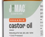 J MAC BOTANICALS Organic Castor Oil Cold Pressed (Glass Bottle, 4 oz, NO - £13.38 GBP