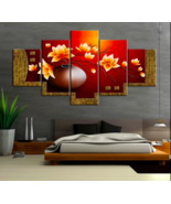Abstract Flower vase 5 PC canvas Wall Art Picture Home Decor Large Sz No... - £43.16 GBP
