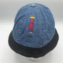 Vintage BB Kings Blues Club Memphis Roots Denim Bucket Hat Black Knit Trim - $24.74