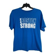 Boston Strong Mens Tee Shirt Adult Size XL Teal Blue Short Sleeve Runnin... - £19.02 GBP