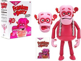 Franken Berry 6.25&quot; Moveable Figurine with Alternate Head and Cereal Box &quot;Gener - £32.94 GBP
