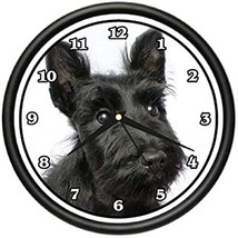 SignMission Beagle Scottish Terrier Wall Clock Dog Doggie pet Breed Gift - £29.28 GBP