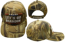 Let&#39;S Go Brandon Red Border 5 Stars Real Tree Camo Acrylic Embroidered Cap Hat - £15.59 GBP