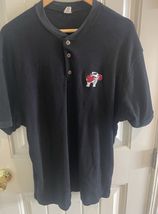 American Pitbull Body Armor Men’s Shirt L Waffle Henley Dog Weights Embr... - $37.99