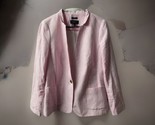 Talbots Aberdeen Blazer Womens Plus Size 14 Pink White Candycane Stripe ... - $29.65