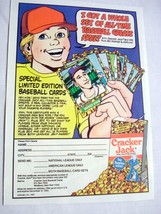 1982 Ad Cracker Jack Baseball Card Offer Warren Spahn Card Pictured - $7.99