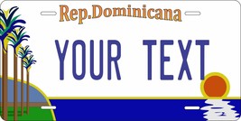 DOMINICANA Palm Custom Personalized Vehicle Auto Motorcycle Bike License Plate - £8.62 GBP+
