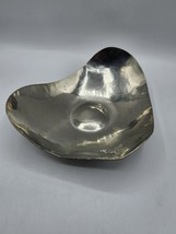 MCM Atomic Shaped Gene Lesch Pewter Ashtray Signed from 1969 - £14.75 GBP