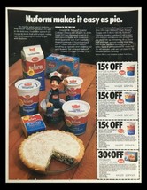 1982 Hood NuForm Lowfat Natural Yogurt Circular Coupon Advertisement - $18.95