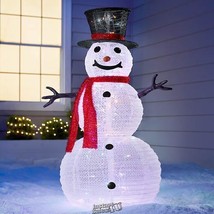 42" Lighted Pop-Up Snowman Christmas Holiday Decor  - £75.69 GBP