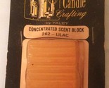 Vintage Candle Crafting by Yaley Lilac Concentrated Scent Block NOS - $9.89