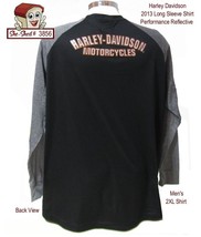 Harley Davidson 2013 Performance Long Sleeve 2XL Reflective Logo Shirt - £26.19 GBP