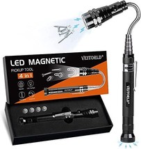LED Telescoping Magnetic Pickup Tools, Xmas Gifts for Men Dad Husband Him From - £29.81 GBP