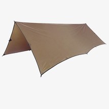 OneTigris Bulwark Camping Tarp, 100% Waterproof Bushcraft Shelter, SilNylon - £56.74 GBP