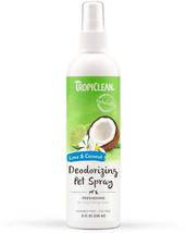 TropiClean Lime &amp; Coconut Deodorizing Pet Spray for Dogs 1ea/8 fl oz - £11.83 GBP