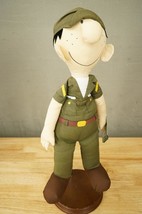 Vintage 1983 Cloth Doll 18&quot; Military US Army Cartoon BEETLE BAILEY Mort Walker - £23.53 GBP