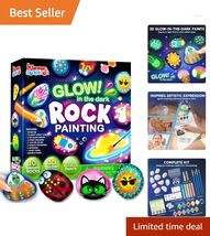 All-in-One Glow-in-the-Dark Rock Painting Kit - Art Supplies for 6-12  Olds - $34.60