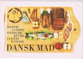 Denmark Postcard Dansk Mad Danish Cuisine - $2.96